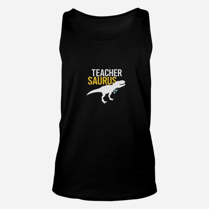 Teacher Saurus Funny Dinosaur Trex Gif Unisex Tank Top