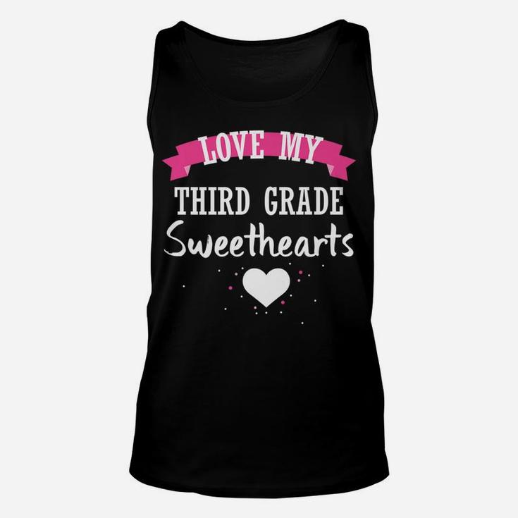 Teacher Valentine Day Love My Third Grade Sweethearts Unisex Tank Top