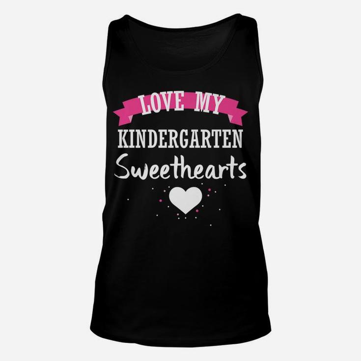 Teacher Valentine Love Kindergarten Grade Sweethearts Unisex Tank Top