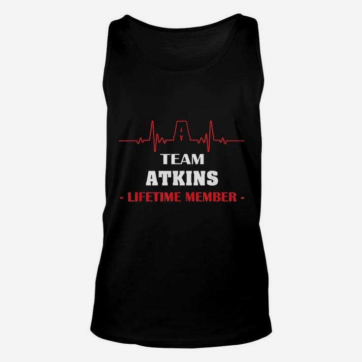 Team Atkins Lifetime Member Blood Completely Family Unisex Tank Top