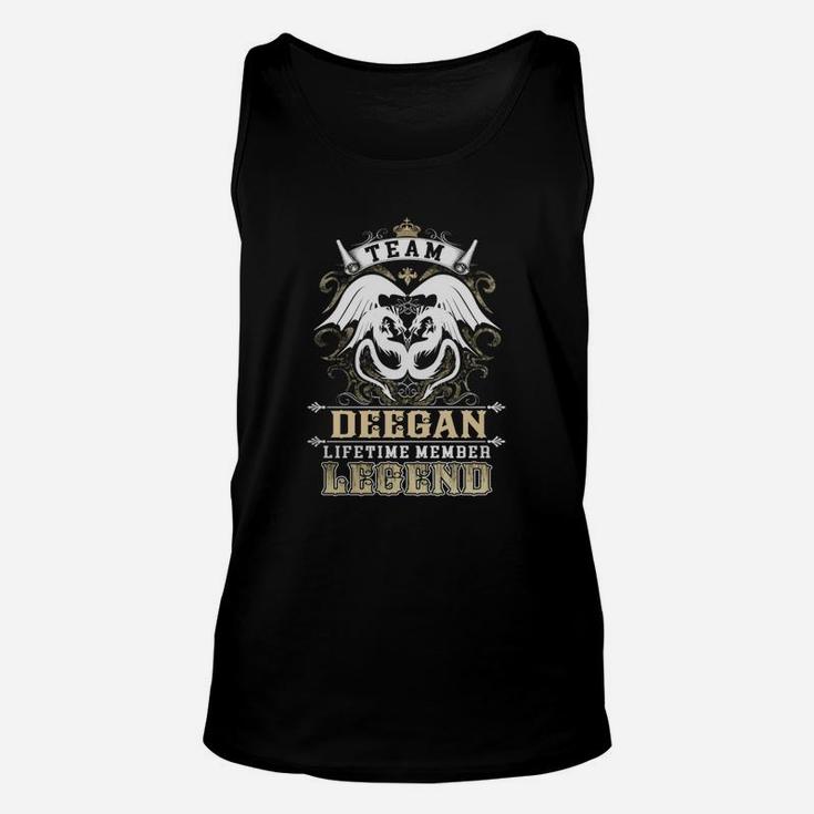 Team Deegan Lifetime Member Legend -deeganShirt Deegan Hoodie Deegan Family Deegan Tee Deegan Name Deegan Lifestyle Deegan Shirt Deegan Names Unisex Tank Top
