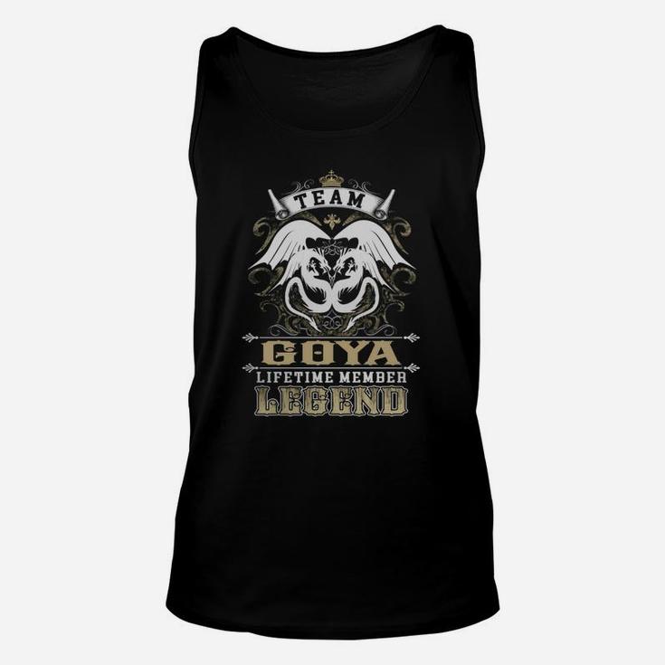 Team Goya Lifetime Member Legend -goya T Shirt Goya Hoodie Goya Family Goya Tee Goya Name Goya Lifestyle Goya Shirt Goya Names Unisex Tank Top