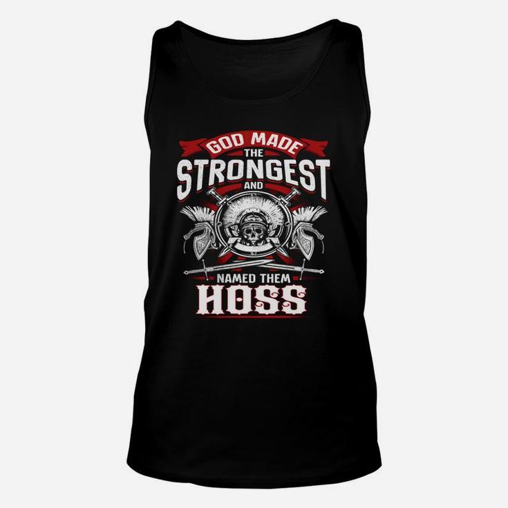 Team Hoss Lifetime Member Legend -hoss T Shirt Hoss Hoodie Hoss Family Hoss Tee Hoss Name Hoss Lifestyle Hoss Shirt Hoss Names Unisex Tank Top