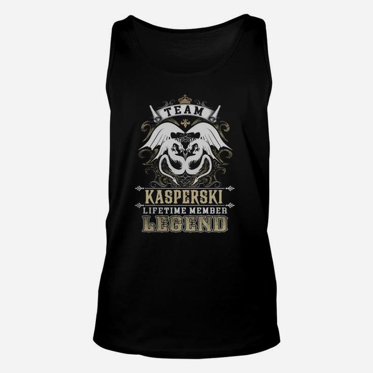 Team Kasperski Lifetime Member Legend -kasperski T Shirt Kasperski Hoodie Kasperski Family Kasperski Tee Kasperski Name Kasperski Lifestyle Kasperski Shirt Kasperski Names Unisex Tank Top