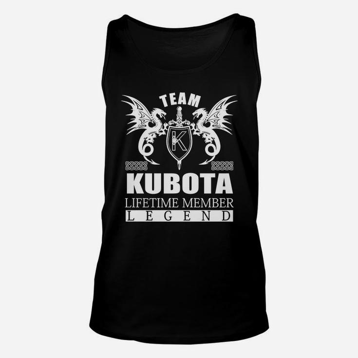 Team Kubota Lifetime Member Legend Name Shirts Unisex Tank Top