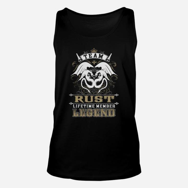 Team Rust Lifetime Member Legend -rust T Shirt Rust Hoodie Rust Family Rust Tee Rust Name Rust Lifestyle Rust Shirt Rust Names Unisex Tank Top