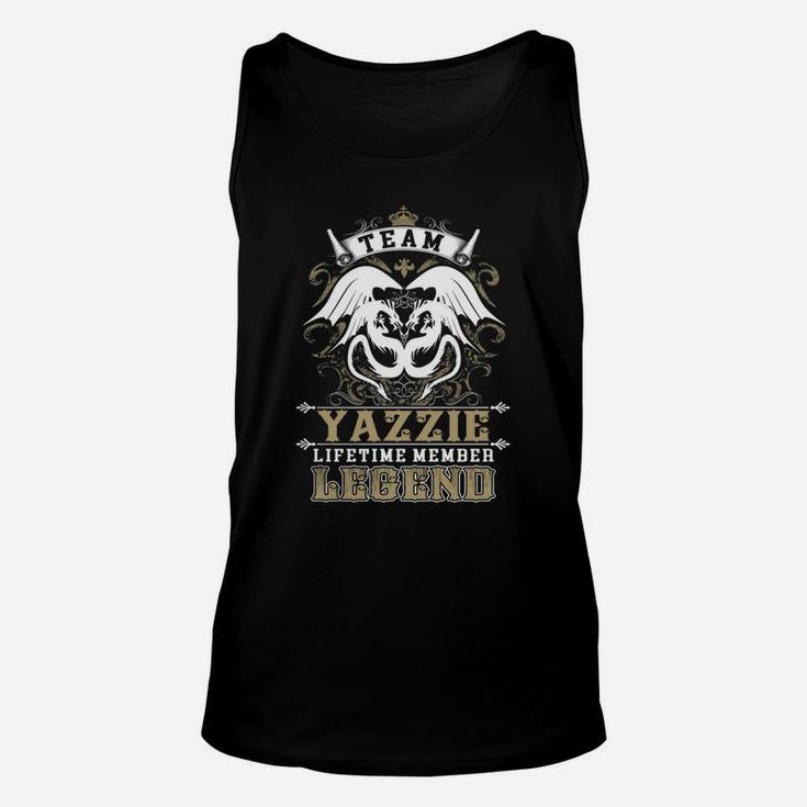 Team Yazzie Lifetime Member Legend -yazzie T Shirt Yazzie Hoodie Yazzie Family Yazzie Tee Yazzie Name Yazzie Lifestyle Yazzie Shirt Yazzie Names Unisex Tank Top
