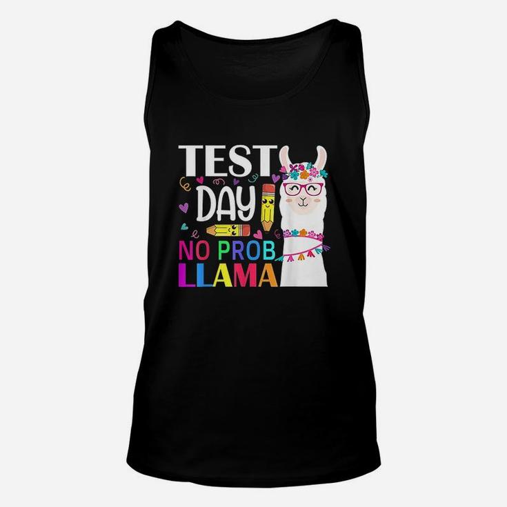 Test Day No Prob-llama Llama Teacher Unisex Tank Top