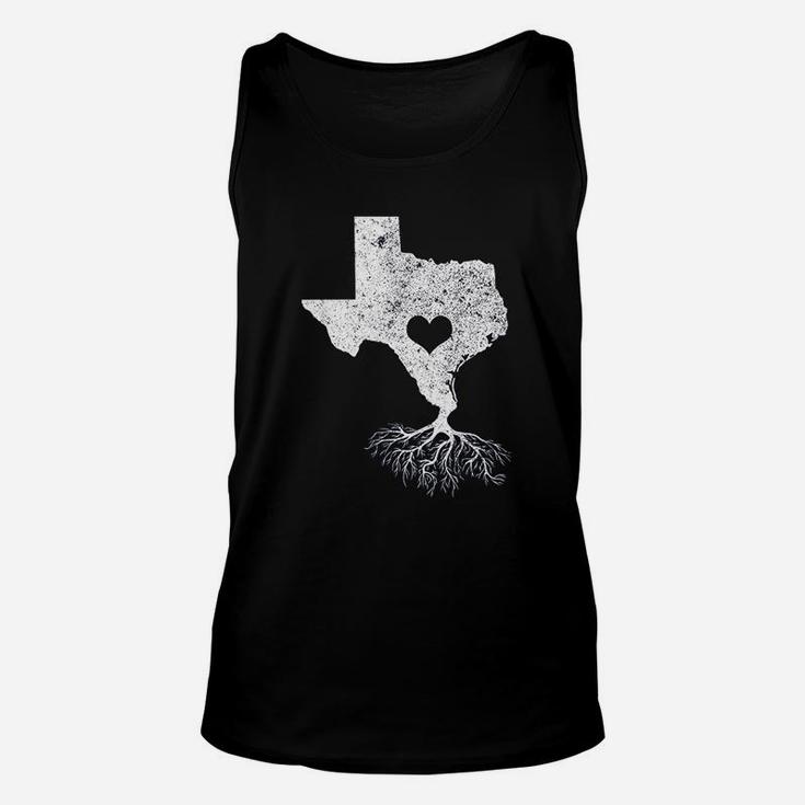 Texas Roots I Love Texas With Roots And Heart Unisex Tank Top