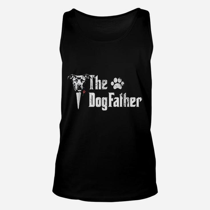 The Dogfather Pitbull Dog Dad, best christmas gifts for dad Unisex Tank Top