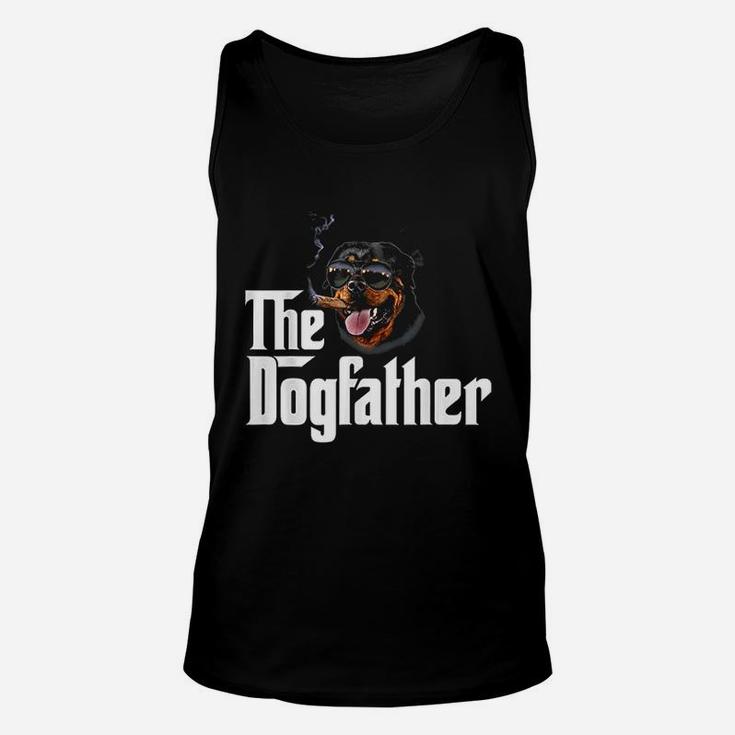The Dogfather Rottweiler Funny Dog Owner Gift Dog Lover Unisex Tank Top