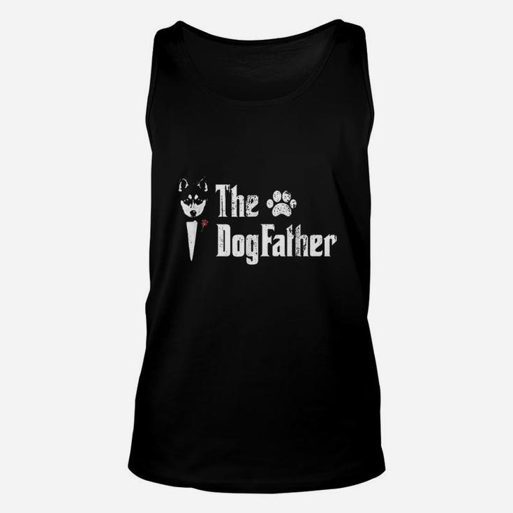 The Dogfather Siberian Husky Dog Dad Unisex Tank Top