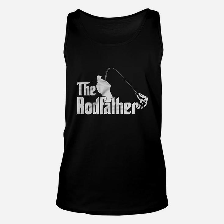The Rodfather Godfather Parody Funny Retirement Fishing Humor Unisex Tank Top