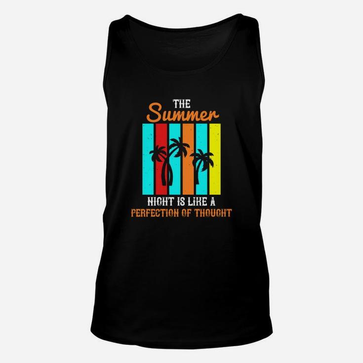 The Summer Night Is Like A Perfection Of Thought Unisex Tank Top