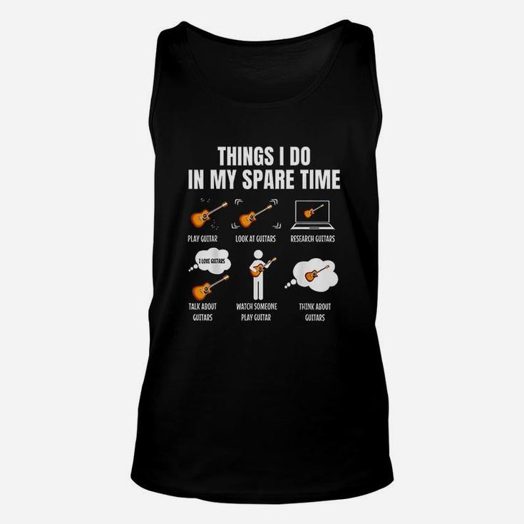 Things I Do In My Spare Time Guitar Player Unisex Tank Top