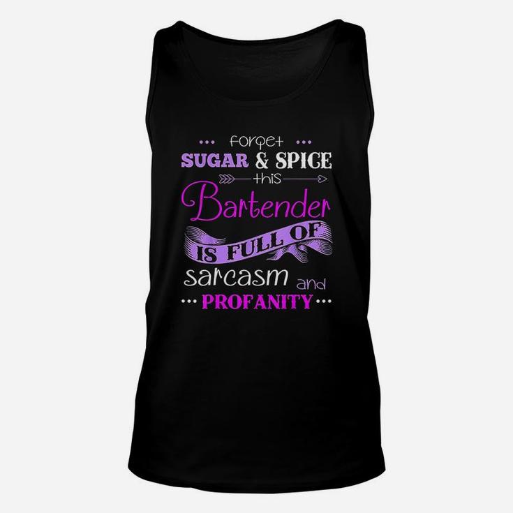 This Bartender Is Full Of Sarcasm Funny Bartender Unisex Tank Top