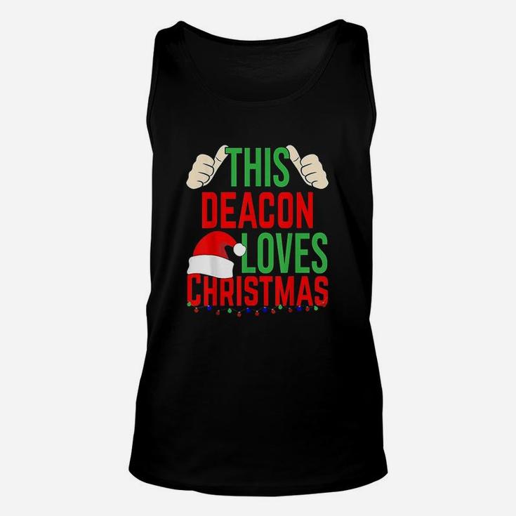 This Deacon Loves Christmas Gift Unisex Tank Top