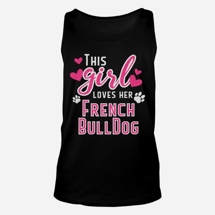 This Girl Loves Her French Bulldog Graphic Dog Love 2 Unisex Tank Top