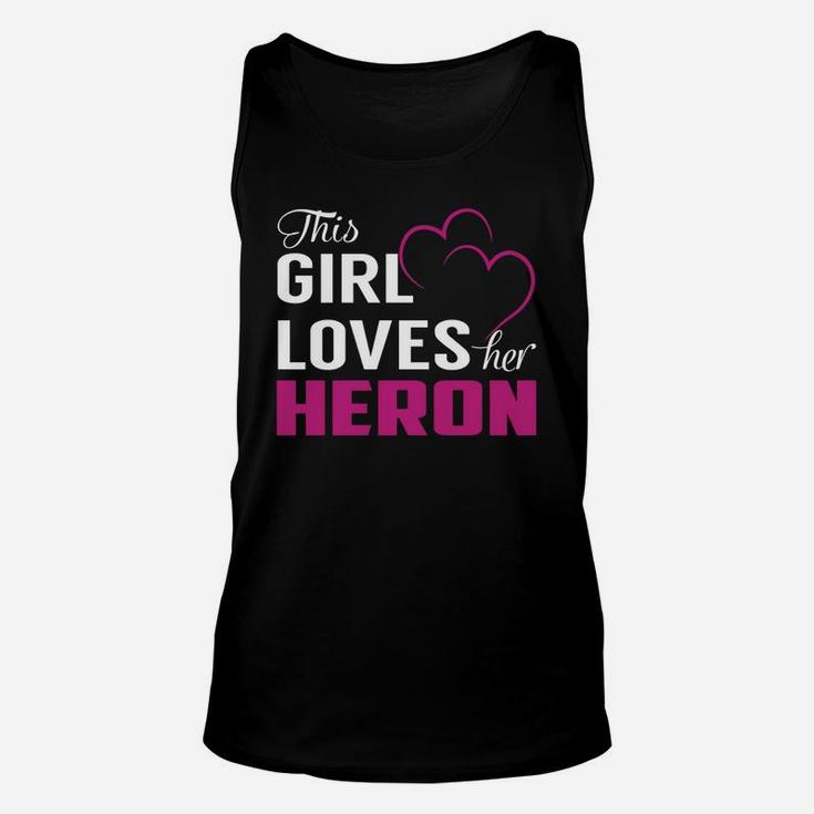 This Girl Loves Her Heron Name Shirts Unisex Tank Top