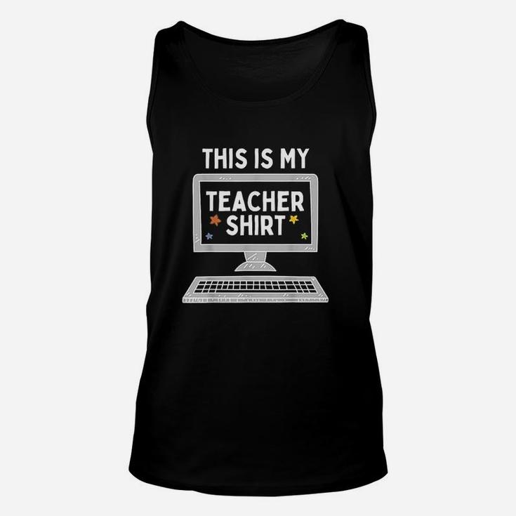 This Is My Teacher Virtual Learning Back To School Unisex Tank Top