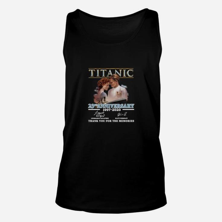 Titanic Film-Jubiläum Unisex TankTop, Klassisches Motiv, Schwarzes Tee