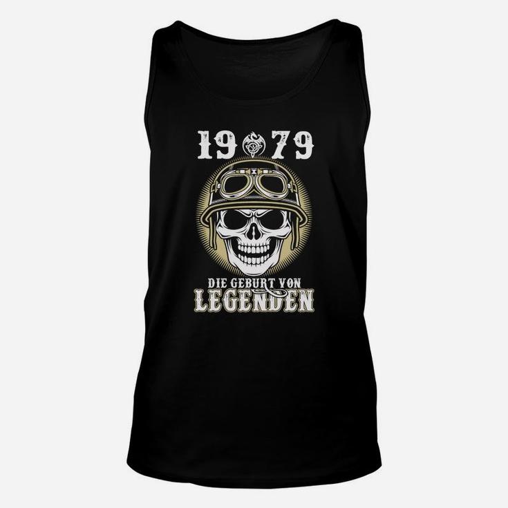 Totenkopf & Geburtsjahr 1979 Unisex TankTop, Legenden Geburt Motiv