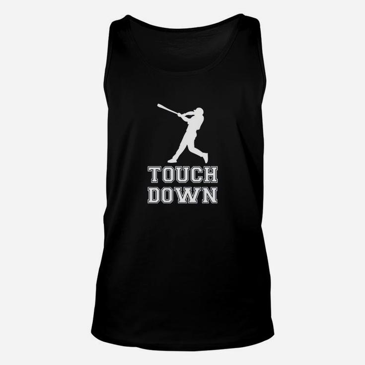 Touch Down Funny Mocking Baseball Player Football Sporting Unisex Tank Top