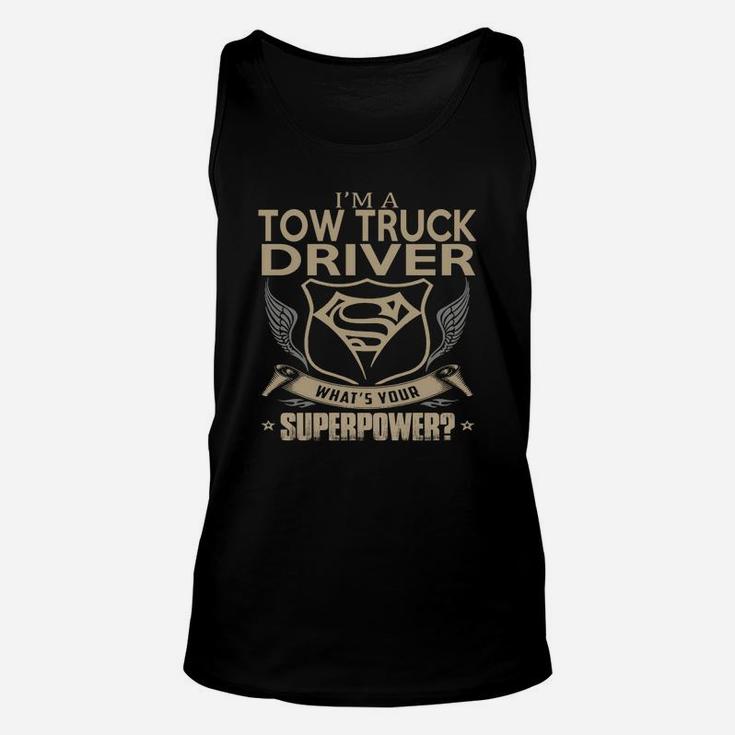 Tow Truck Driver Unisex Tank Top