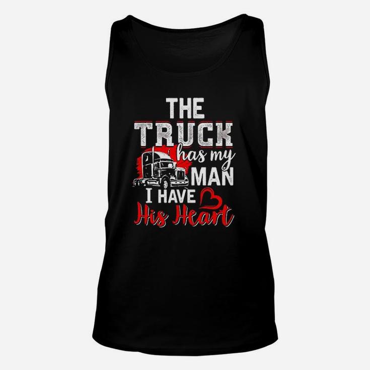 Trucker Wife Truck Driver Funny Girlfriend Gift Unisex Tank Top