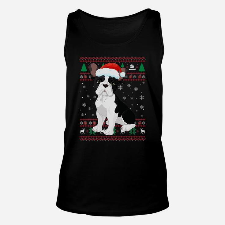 Ugly Christmas Sweater French Bulldog Christmas Unisex Tank Top