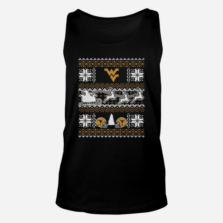 Ugly Christmas Sweater West Virginia Unisex Tank Top