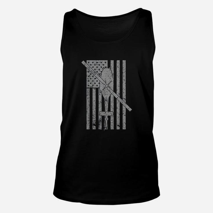 Uh1 Iroquois Huey Military Helicopter Vintage Flag Unisex Tank Top