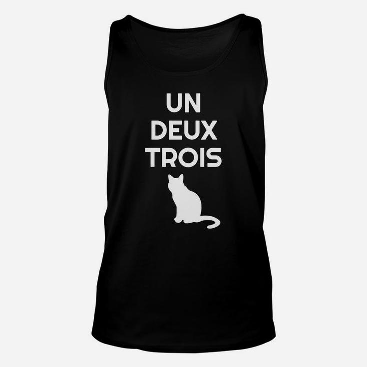 Un Deux Trois Cat Funny French Teacher Unisex Tank Top
