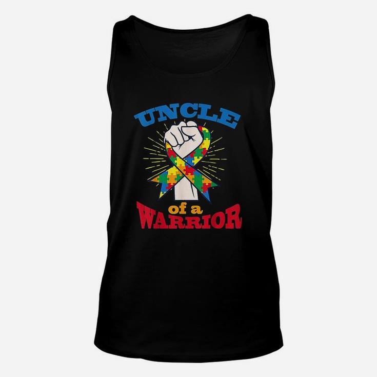 Uncle Warrior Puzzle Inspirational Autism Awareness Gift Unisex Tank Top