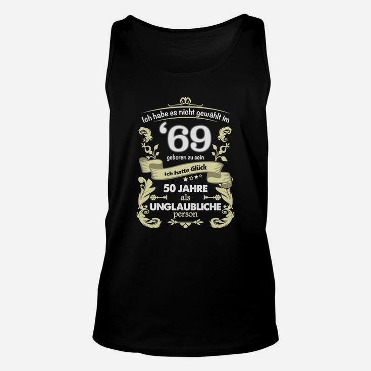 Unglaubliche 50 Jahre Geburtstags-Unisex TankTop mit Glückszahlen-Design