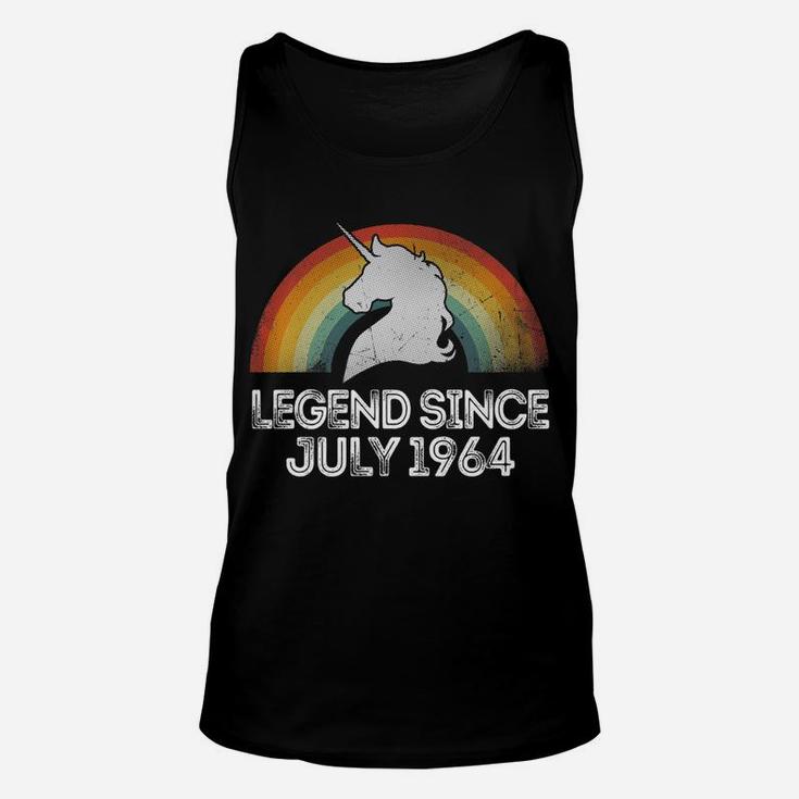 Unicorn Legend Since June 1964 58th Birthday Gift Vintage Unisex Tank Top