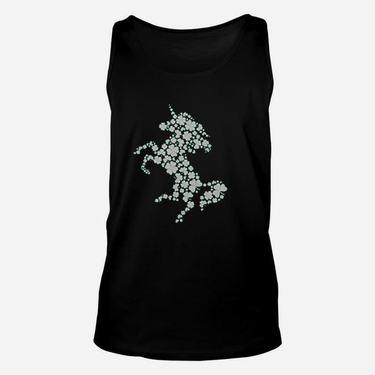 Unicorn Made Of Clovers St Patrick's Day Unisex Tank Top