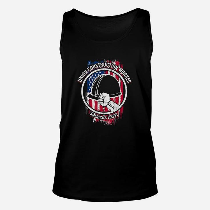 Union Construction Worker Gifts For Builders Unisex Tank Top