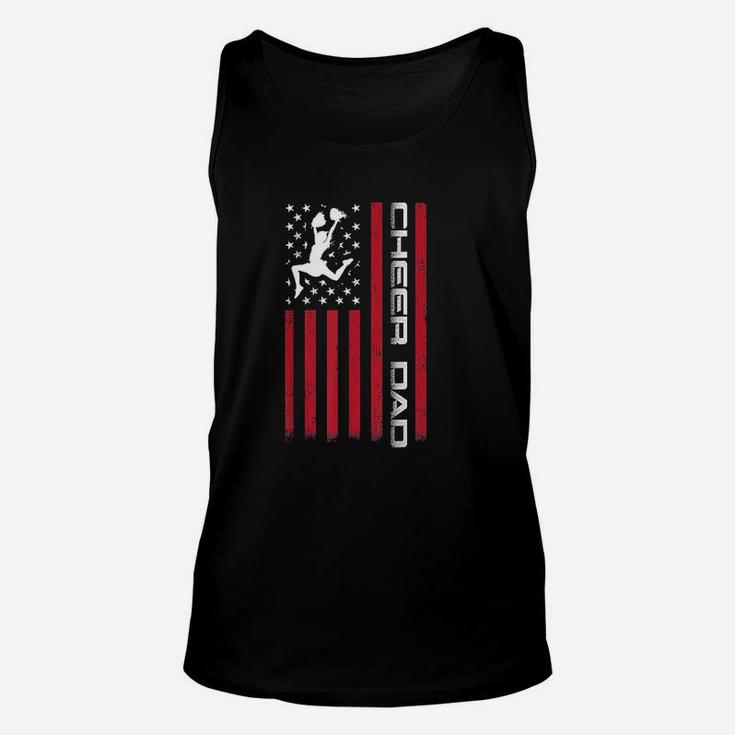 Us Flag Cheer Dad Gift For Fathers Day Unisex Tank Top
