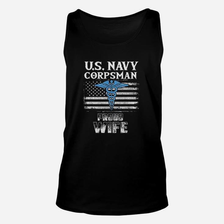Us Navy Corpsman Proud Wife Unisex Tank Top