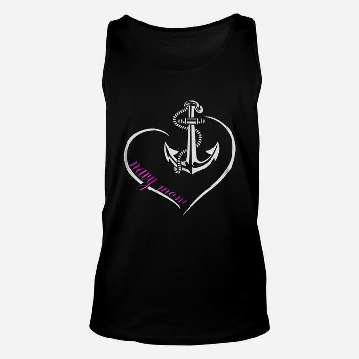 Us Navy Original Proud Navy Mom Anchor Heart Mothers Day Unisex Tank Top