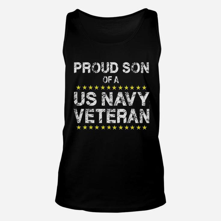 Us Navy Veteran Proud Son Of Navy Vet Unisex Tank Top