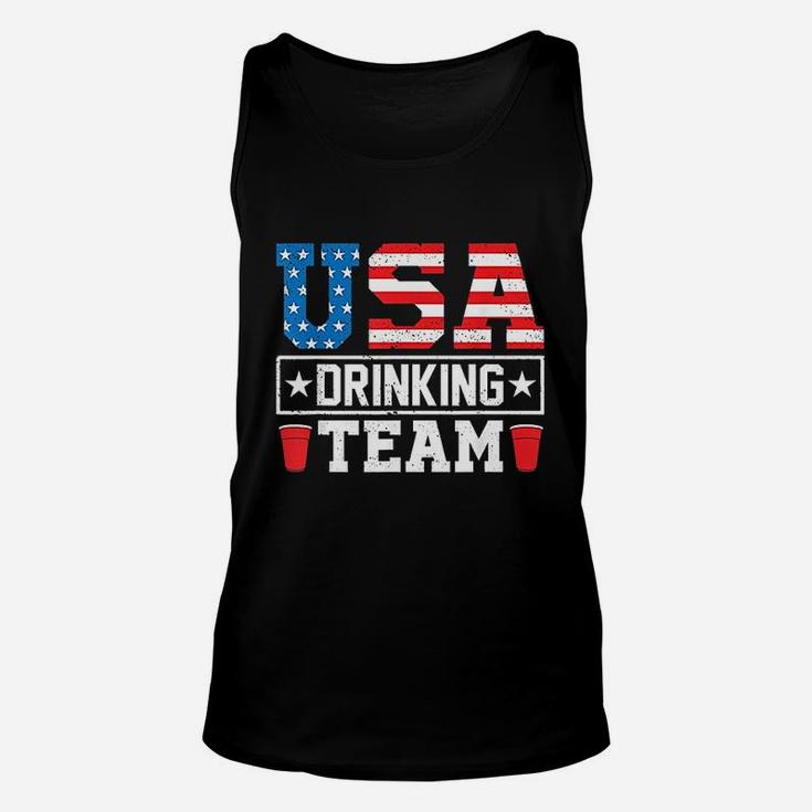 Usa Drinking Team Funny Drinking Beer Lover Gift Unisex Tank Top