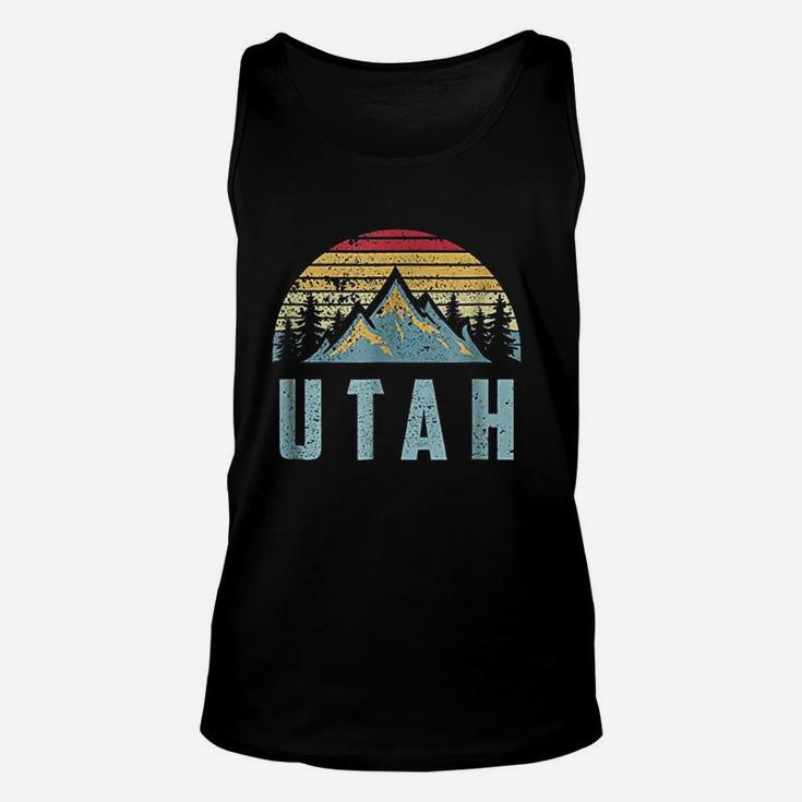 Utah Retro Vintage Mountains Unisex Tank Top