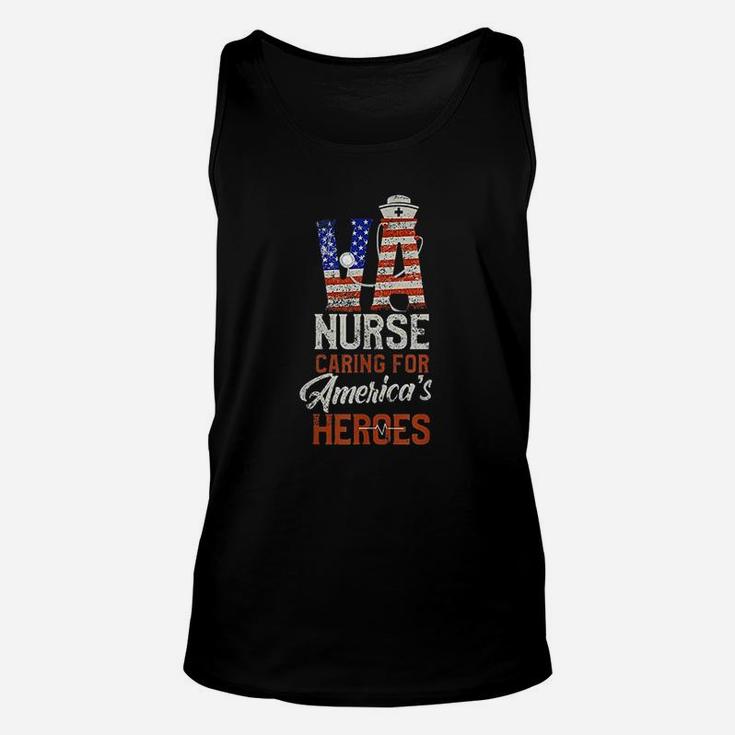 Va Nurse Caring For Americas Heroes Veterans Unisex Tank Top