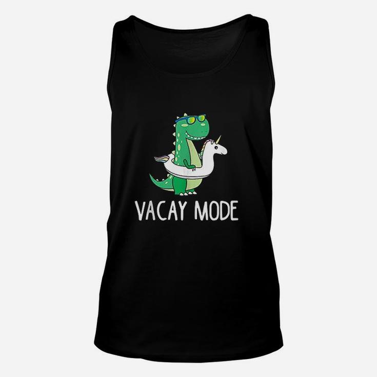 Vacay Mode Cute Dinosaur Funny Family Vacation Gift Unisex Tank Top