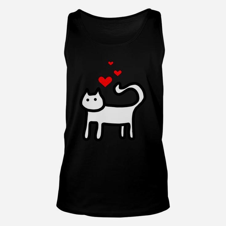 Valentines Day Ca With Hearts For Girls Kids Family Unisex Tank Top