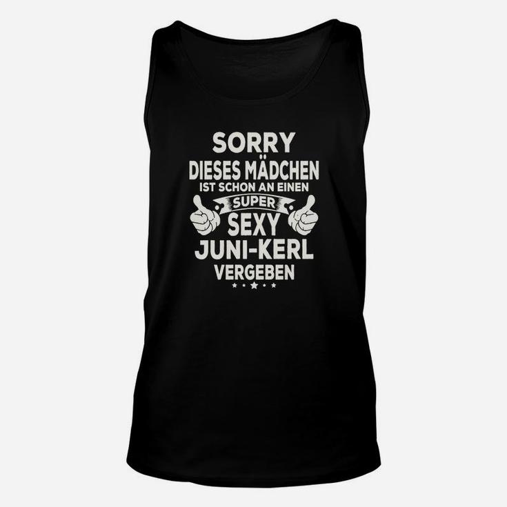 Vergeben an Juni-Mann Unisex TankTop, Partnerlook für Paare