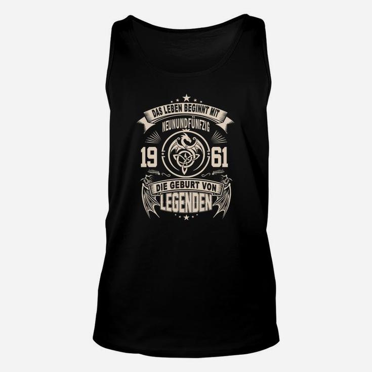 Vintage 1961 Geburtsjahr Legenden Unisex TankTop – Retro Design für Jubiläen