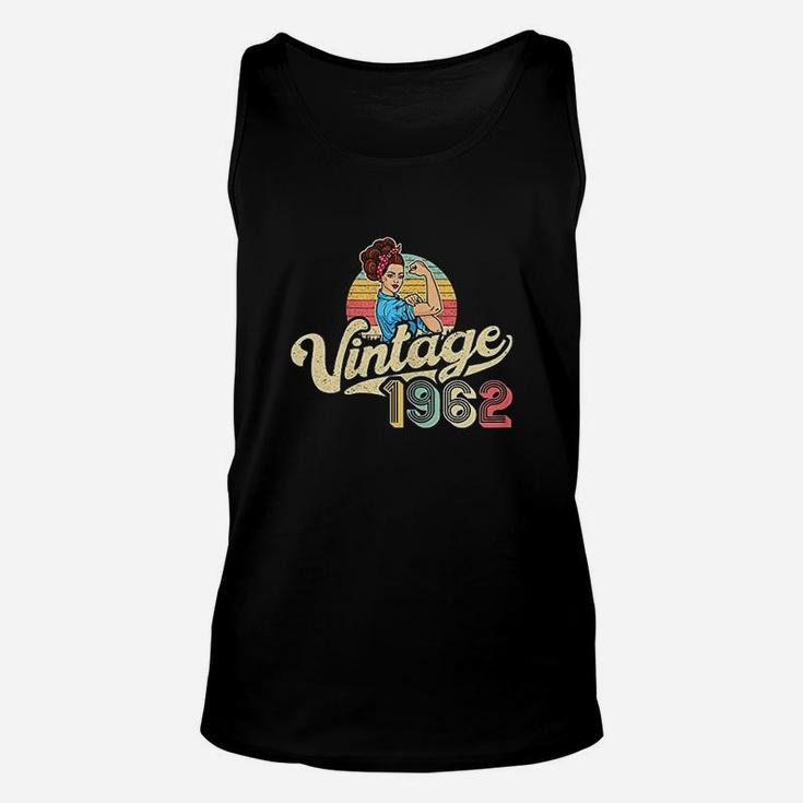 Vintage 1962 60 Years Old Gift 60th Birthday Unisex Tank Top